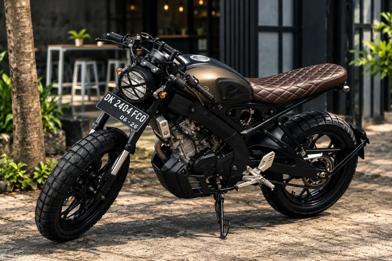 Yamaha XSR 155 Custom в кастомном оформлении